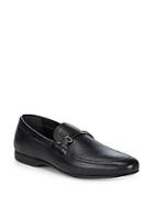 Versace Collection Leather Aprontoe Loafers
