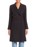 Helmut Lang Double-breasted Bonded Wool Coat