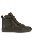 Bally Hekem Perforated Leather High-top Sneakers
