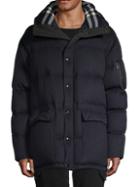 Burberry Mansfield Hooded Cashmere Down Puffer Jacket