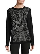 Versace Jeans Front Graphic Wool Sweater