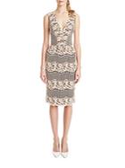 Erin By Erin Fetherston Banded Lace Sheath Dress