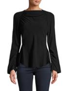 Marni Ruched Long-sleeve Top