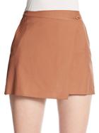 Theory Kirti Wool Wrap Mini Skirt