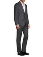 Isaia Windowpane Plaid Slim-fit Suit