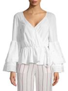 Rebecca Minkoff Melly Bell-sleeve Cotton Top