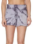 Betsey Johnson Performance Tie-dyed Cotton-blend Shorts