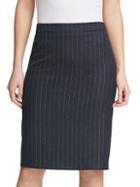 Donna Karan New York Pinstriped Pencil Skirt