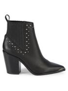 Kenneth Cole New York Bynona Studded Leather Western Booties