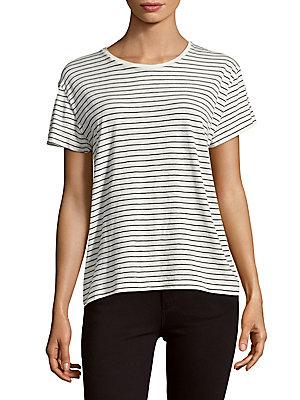 Vince Striped Cotton Tee