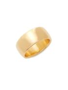 Sphera Milano Made In Italy 14k Yellow Gold Thick Band Ring
