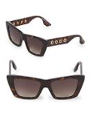 Mcq Alexander Mcqueen Gradient 52mm Cat Eye Sunglasses