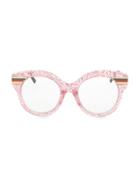 Gucci 52mm Glitter Cat Eye Sunglasses