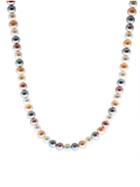 Effy 14k Yellow Gold & 7-8mm Multicolored Round Pearl Necklace