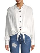 Free People Classic Cotton Button-down Shirt