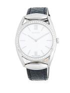 Gucci Leather & Mother-of-pearl Quartz Watch