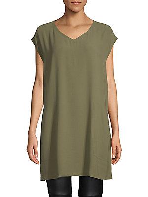 Eileen Fisher Silk V-neck Tunic