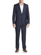 Saks Fifth Avenue Made In Italy Two-piece Classic-fit Wool Plaid Suit