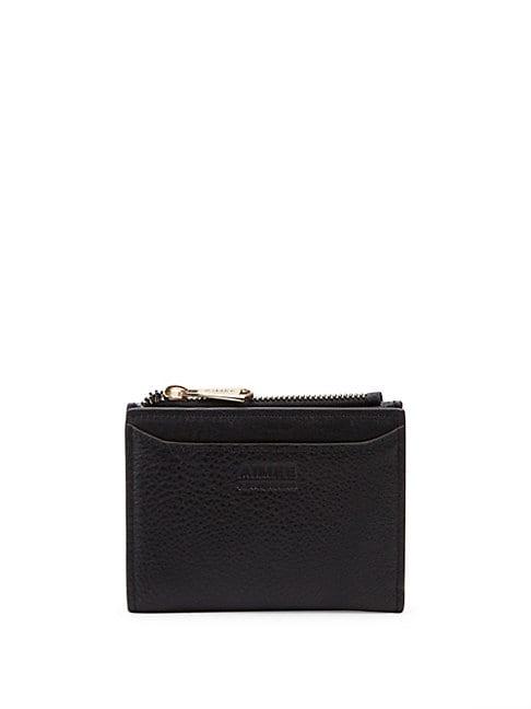 Aimee Kestenberg Zoey Pebbled Leather Credit Card Case
