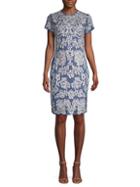 Js Collections Illusion Floral Sheath Dress