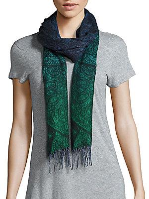 Fraas Paisley Fringed Scarf