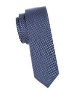 Valentino Checkered Silk Skinny Tie