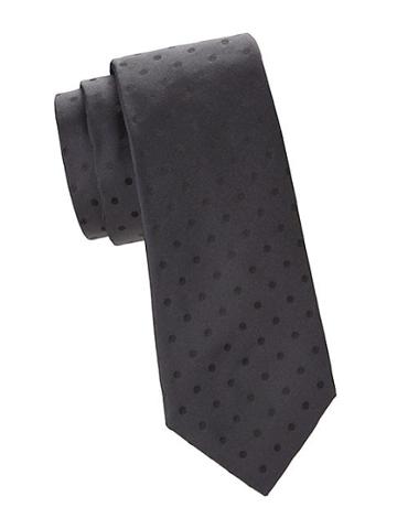 Kiton Tonal Dotted Silk Tie