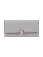 Alexander Mcqueen Skull-clasp Leather Continental Wallet