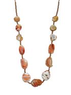 Chan Luu Sterling Silver & Agate Stone Necklace