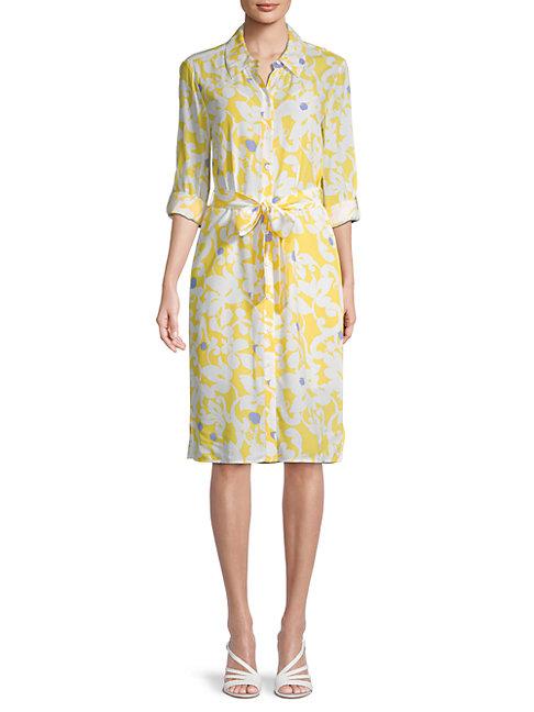 Diane Von Furstenberg Floral-print Shirtdress