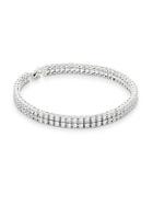 Cz By Kenneth Jay Lane Cubic Zirconia Two-row Anklet
