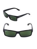 Ray-ban 59mm Polarized Rectangle Sunglasses