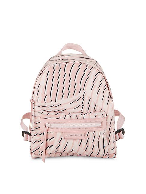 Longchamp Le Pliage Leather-trim Printed Backpack
