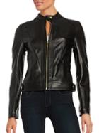 Cole Haan Quilted Italian Leather Jacket