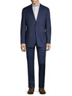 Armani Collezioni G-line Fit Textured Virgin-wool Suit