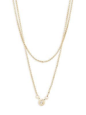Eddie Borgo Crystal & Gold Double-strand Necklace