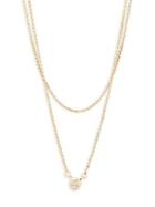 Eddie Borgo Crystal & Gold Double-strand Necklace