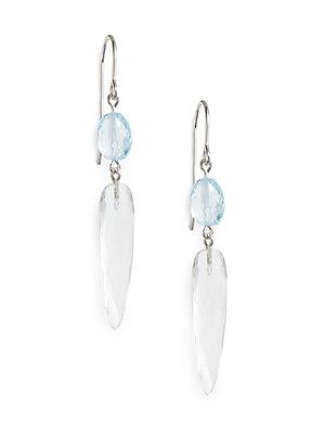 Saks Fifth Avenue Blue Topaz Drop Earrings