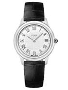 Fendi Ladies Medium Classico Stainless Steel And Leather Watch