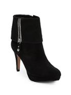 Adrienne Vittadini Poppers Suede Platform Ankle Boots