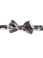 Valentino Graphic Silk Bow Tie