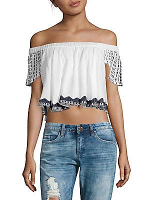 Raga Aria Off-the-shoulder Cropped Top