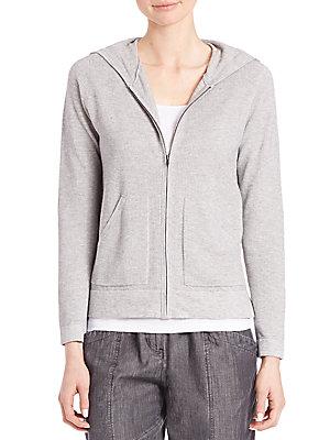 Eileen Fisher Blended Cotton Hoodie