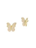 Gabi Rielle Cubic Zirconia Butterfly Stud Earrings
