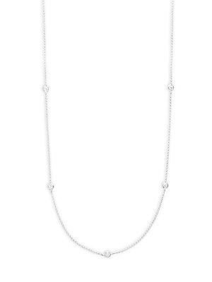 Effy 14 Kt. White Gold Diamond Necklace