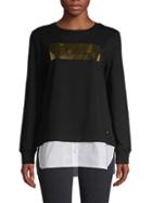 Calvin Klein Twofer Cotton-blend Sweatshirt