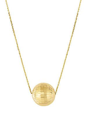Saks Fifth Avenue Ball 14k Yellow Gold Chain Necklace