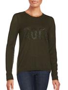 Zadig & Voltaire Miss Printed Long Sleeve Cashmere Top
