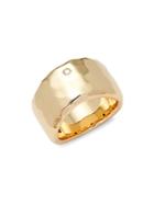 Roberto Coin Yellow Gold & Diamond Band Ring