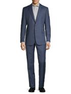 Saks Fifth Avenue Micro Checked Wool Suit
